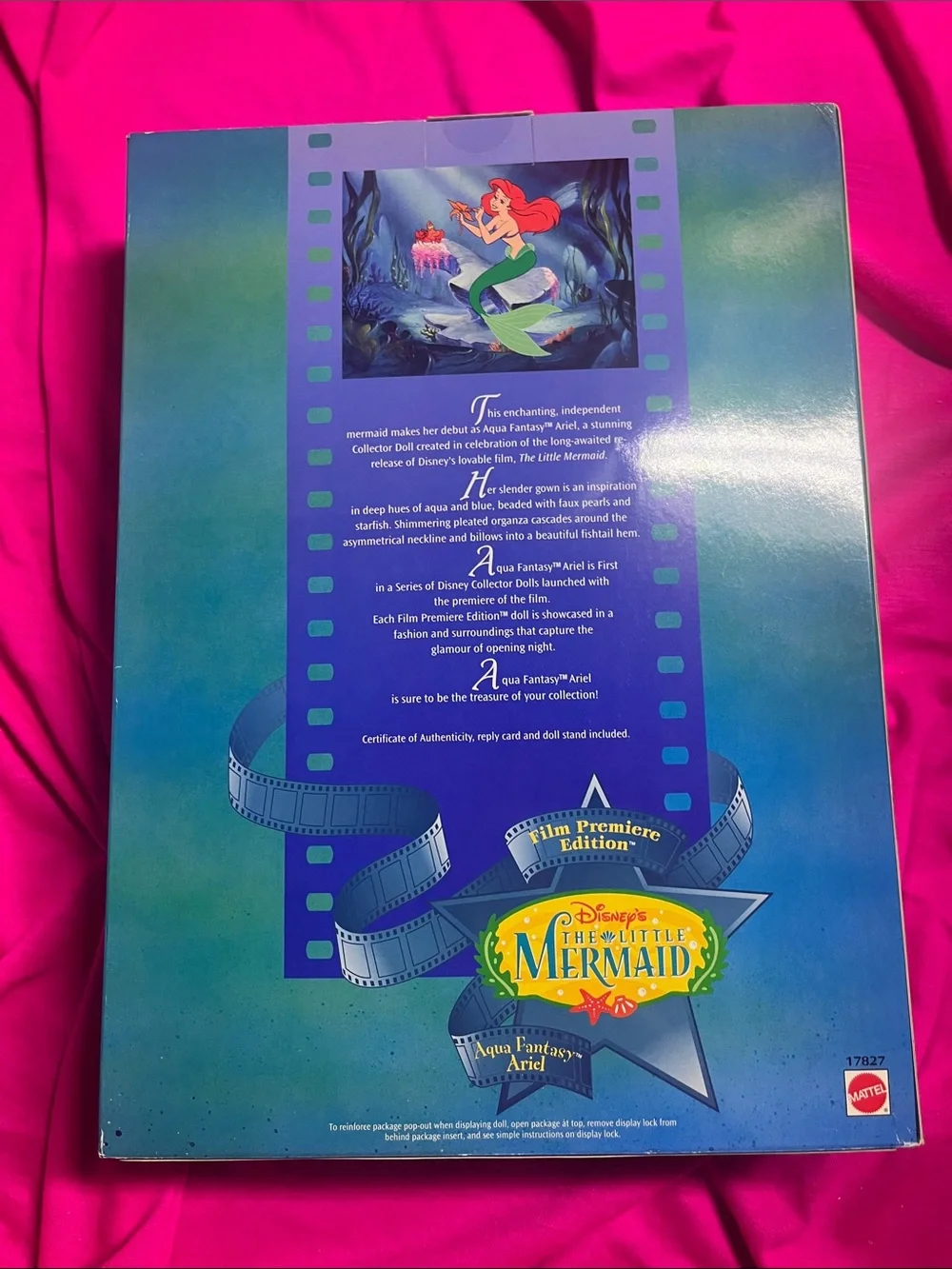 NRFB 1997 Mattel Disney The Little Mermaid Aqua Fantasy Ariel Mermaid Doll